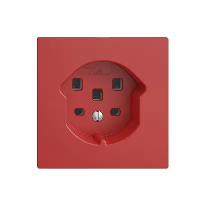 Prise EDIZIOdue T25 16A berry, avec bornes enf. 