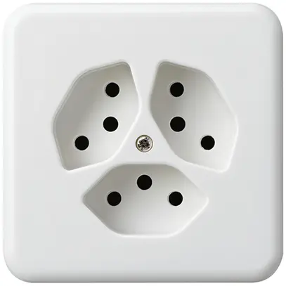 Presa INC basico 3×tipo 13 bianco per BOMI 