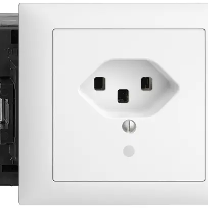 Presa INS EDIZIOdue T23 16A bi. 46…69(53mm) Snap, LED verde 