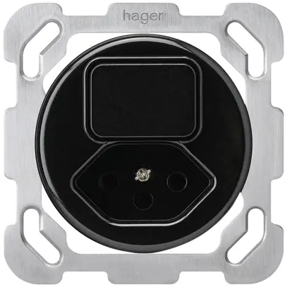 Insert pour combinaison ENC I basico C+type 13 noir avec plaque de fixation 