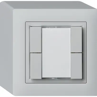 Pulsante universale AP 4×KAL senza LED grigio chiaro 
