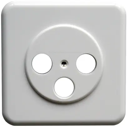 Placca di copertura 3 fori bianco versione standard, WISI DW53 
