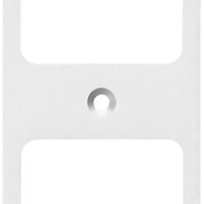 Placca di fissaggio Hager FLF 3/5 2×1 alluminio anodizzato bi 