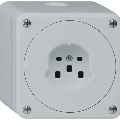 Presa AP robusto tipo 25 grigio senza copercchio 
