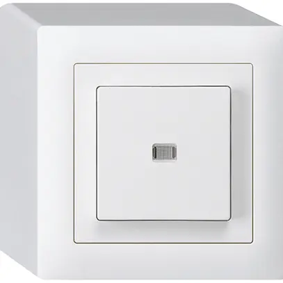 Interruttore pulsante luminoso AP kallysto 3/1L bianco 
