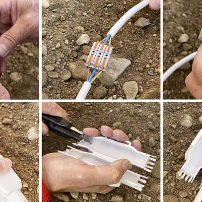 Manicotto di giunzione Raytech BETTY FRED con gel câble Ø 8…13mm IP68 grigio 