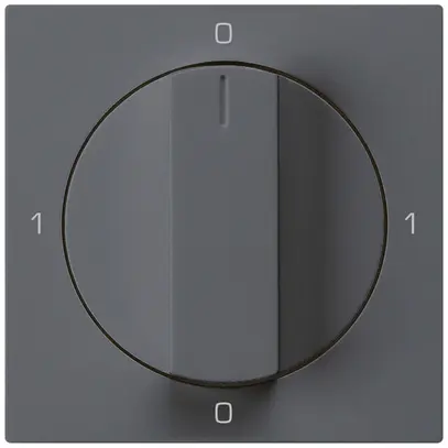 Kit frontal pour interrupteur rotatif S0 60×60mm kallysto 0-1-0-1 anthracite 