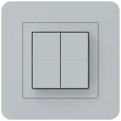 Poussoir sans fil Friends of Hue KTR, 4×, 94×94mm, gris clair 