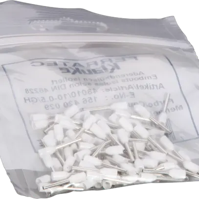 Embout de câble Ferratec DIN is.0.5mm²/10mm blanc 