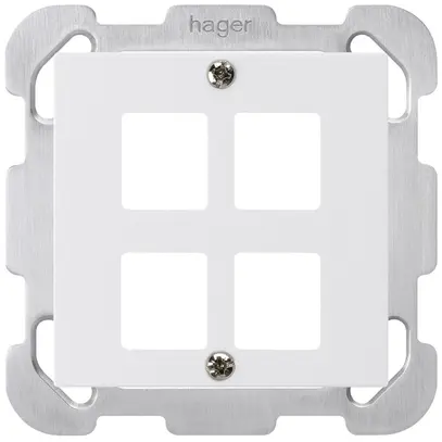 Kit frontale INC HMS kallysto B per 4 moduli bianco 