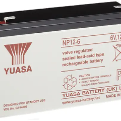 Accu Yuasa NP 12-6 6VDC 12 AH 