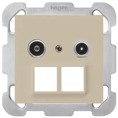 Prise multimédia ENC kallysto R/TV montage B 23dB 2GHz beige 