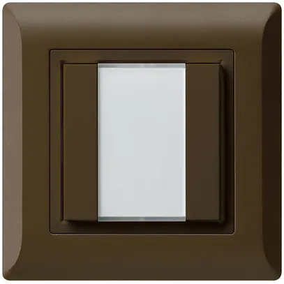 Pulsante multifunzionale INC kallysto.line KNX RF 2×marrone 