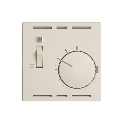 Thermostat d'ambiance ENC EDIZIOdue crema, avec interrupteur 