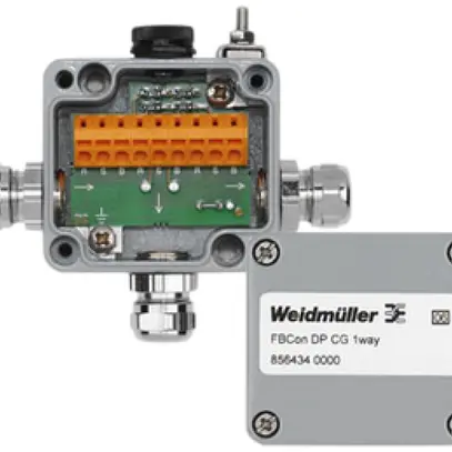 Distributeur standard Weidmüller Profibus FBCon DP CG 1 fois IP66 