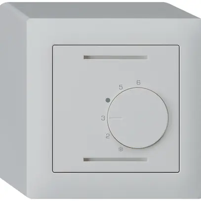 Termostato ambiente AP kallysto grigio chiaro senza interruttore 