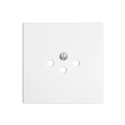 Frontplatte EDIZIOdue T12 weiss für Steckdose 