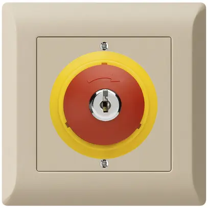 Contact pivotant à clé ENC kallysto.line ARRÊT D'URGENCE beige 