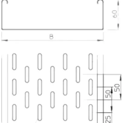 Canale portacavi Bettermann MKS 60×200×3000mm inossidabile 