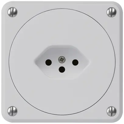 Presa INC robusto tipo 13 grigio senza copercchio 
