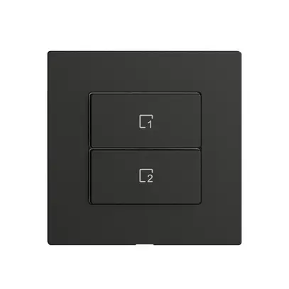 Kit recouvrement pour poussoir scène 2 scènes vert./2T Edue Wiser noir 