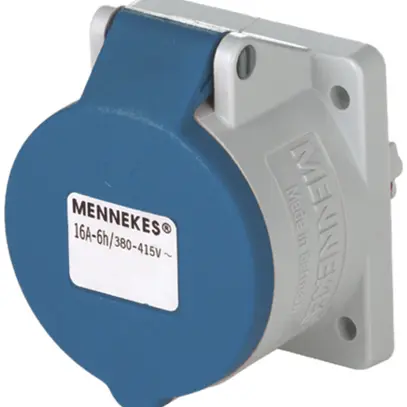 Presa INS CEE 16A 3P 6h 230V blu diritta TwinContact 