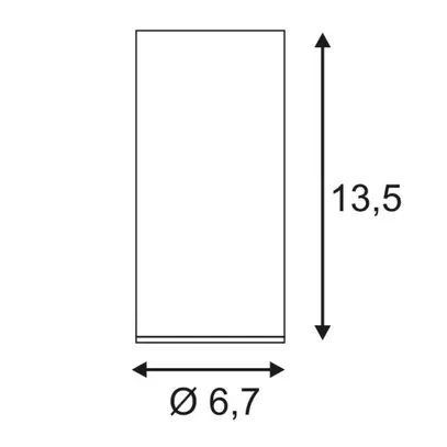 Plafoniera SLV ENOLA_B CL-1, GU10 35W IP20 bianco 