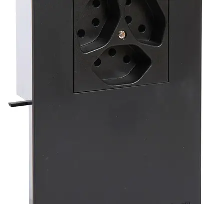 Support d'appareil Hager pour SL20115 noir, 3×T13 