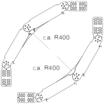 Coude vertical Bettermann RGBV 90° 60×200mm zingué pour canal MKS 