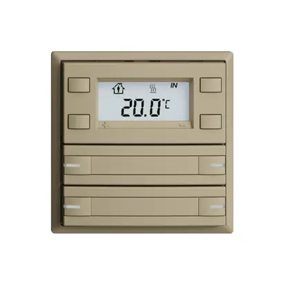 Pulsante RTH INC KNX 4×EDIZIOdue F sand, con carta+LED RGB 