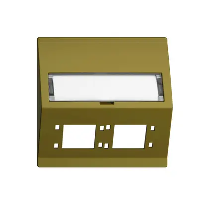 Kit montage INC EDIZIOdue F sortie oblique 2×R&M cat.6A/LC spécial, olive 