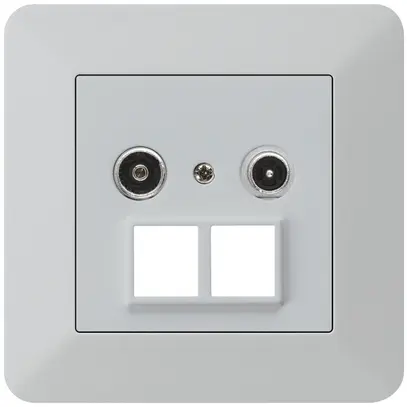 Presa multimedia INC kallysto.trend R/TV 23dB 2GHz grigio chiaro 