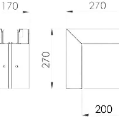 Angolo esterno Bettermann GEK-K 70×170mm bianco puro 