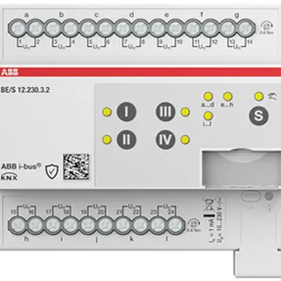Ingresso binario KNX AMD ABB BE/S12.230.3.2 12-canali 10…230V 