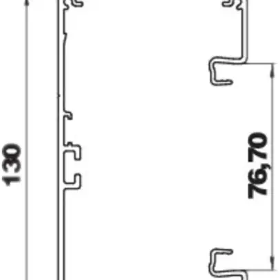 Profilé de base Bettermann GEK-A 70×130mm alu 