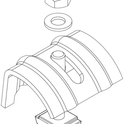 Crampon pour poutrelle Lanz M10×65mm zingué 