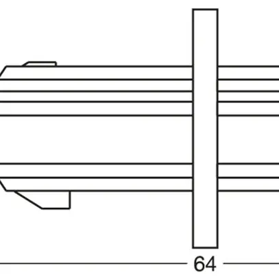 Raccord longitudinal LEDVANCE TRACKLIGHT rigide noir 