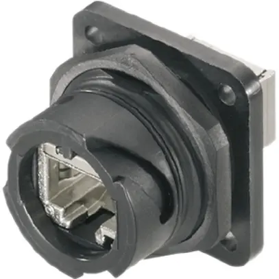 Set di bride Weidmüller V1 Bayonett plastica con interno RJ45 TIA-568A 