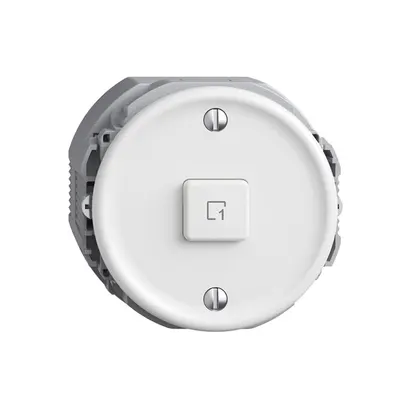 Pulsante scena 1 scena/1T Sdue Wiser bianco 