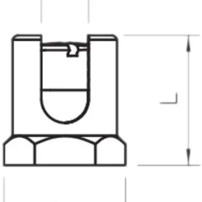 Vis de terre Bettermann 25mm² avec filet M6, laiton 