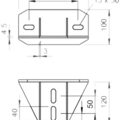 Placca di testa Bettermann zincato a caldo a immersione 