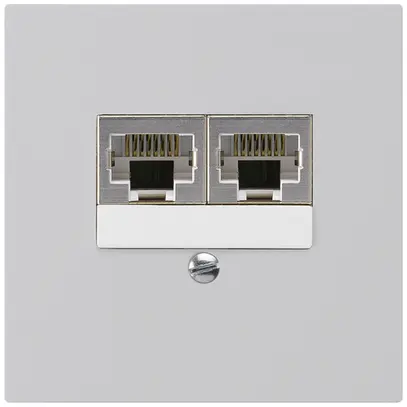 Boîte ENC kallysto 2×RJ45s gris clair parallèle 