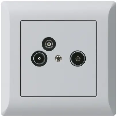 Prise pour antenne ENC R/TV/données kallysto.line 2GHz 19db gris clair 