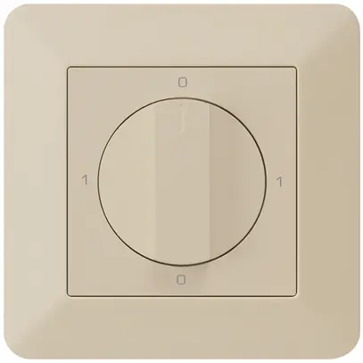 Interruttore rotativo INC kallysto.trend 0/1L beige con manopola 