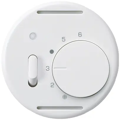 Inserto per termostato ambiente INC basico bianco con interruttore 