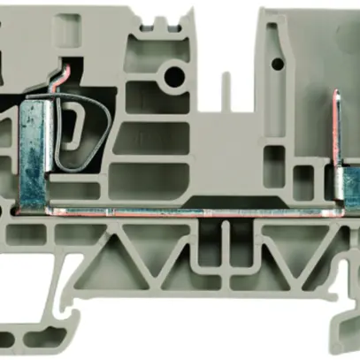 Morsetto di passaggio Weidmüller ZT 4/2AN/1 connessione a molla 4mm² TS35 beige 