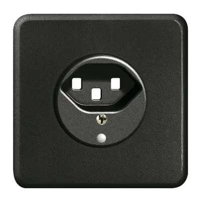 Kit frontale INC FH 1×T23 nero 86×86mm con lente 