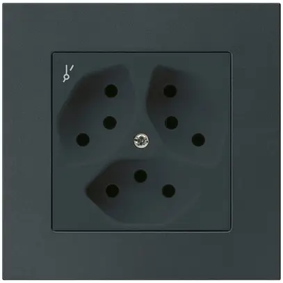 Prise ENC kallysto.pro 3×T13/1S noir 