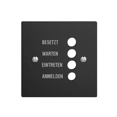 Placca frontale EDIZIOdue nero tedesco 