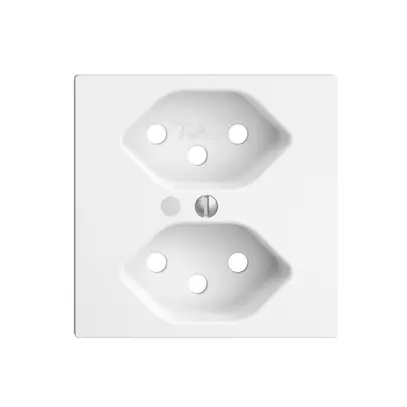 Kit frontale EDIZIOdue bianco 60×60mm 2×T13 con lente 